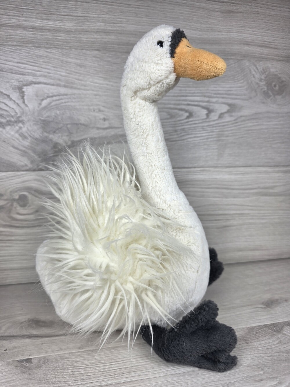 Jellycat London Solange Plush Swan Sitting 19" Stuffed Animal SU66